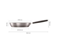 Fiskars Patelnia 26 cm HARD FACE STEEL (1052246) - 1379486 - zdjęcie 2